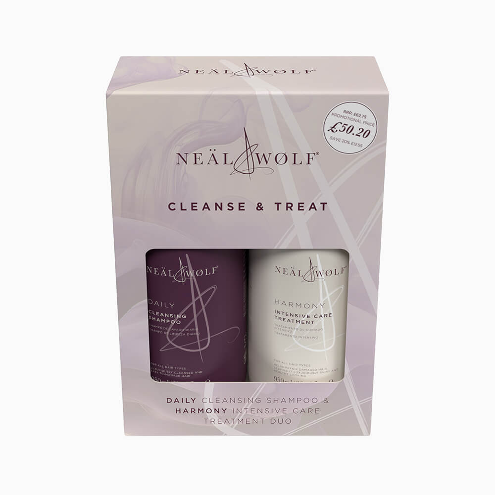 Neal & Wolf Harmony Cleanse & Treat Shampoo & Conditioner 950ml DUO